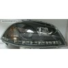Predné svetlá (lampy) čierne + DRL denné svietenie Seat Ibiza/Cordoba 6L -- od roku výroby 2002-