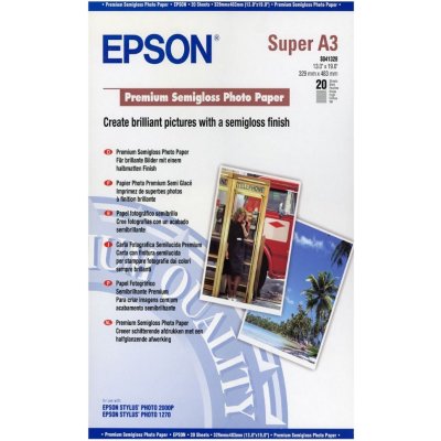 EPSON Paper A3+ Premium Semigloss Photo C13S041328