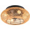 TRIO Reality R67302126 LILLESAND stropné svietidlo s ventilátorom 4xE27 D500mm čierna, béžové