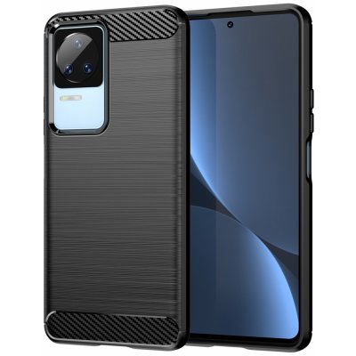 DUPKICIOTA Carbon silikónové puzdro na Xiaomi POCO F4 5G Black