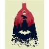 Zuty – Batman obrys, 40 × 50 cm, vypnuté plátno na rám 8596530135692