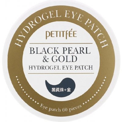 Dalora PETITFEE - Black Pearl & Gold Hydrogel Eye Patch - hydrogélová maska na očné okolie, 60ks náplastí