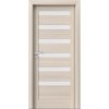 PORTA Doors SET Rámové dvere VERTE HOME D.6 so sklom, fólia Orech bielený + zárubeň PD-VER-D6_ORECHBIEL