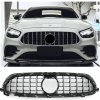 Mercedes Benz E W213 predná maska čierno - chrómová, Facelift s AMG-Line