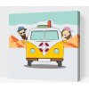 Vymalujsisam.sk Maľovanie podľa čísiel - Zvedavé cestovanie Veľkosť: 50x50cm, Rám: Na plastovej doske
