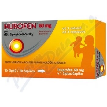 Nurofen pre deti čapíky 125 mg sup.10 x 125 mg