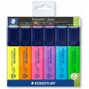 Zvýrazňovač, sada, 1 5 mm, STAEDTLER Textsurfer Classic 364, 6 rôznych farieb