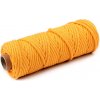 Šnúra / priadza s dušou Ø5 mm oranžovožltá 10m