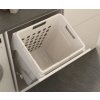 Wireli Kôš na bielizeň Elegance výklopný 48L, biely plast
