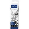 Faber-Castell 267194 Pitt Artist Pen Comic 4 ks čiernej farby