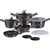 Berlinger Haus 13-dielna súprava na varenie s mramorovým povrchom METALLIC LINE CARBON PRO EDITION 19344 BH/6886