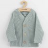 New Baby Dojčenský kabátik na gombíky Luxury clothing Oliver sivý