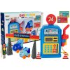 LEAN TOYS Čerpacia stanica s autami, svetlami a zvukom