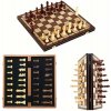 Magnetické šachy drevené turnajové, hracia súprava 49x49cm, prémiová kvalita