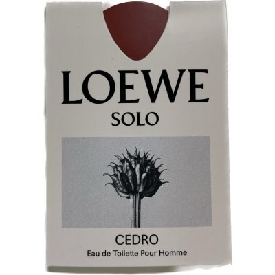 Loewe Solo Cedro, EDT - Voňavý papierik 0,3ml pre mužov