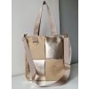 Béžová kabelka na rameno GROSSO GS-3788-beige/gold
