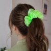Scrunchie gumička do vlasov – neónovo zelená
