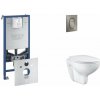 Grohe Rapid SLX Set predstenovej inštalácie, klozetu, dosky SoftClose a tlačidla Arena Cosmopolitan S, kefovaný Hard Graphite SANI11BB5103-GR