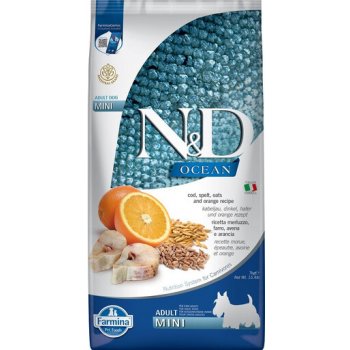 N&D Low Grain Adult Mini Ocean Codfish & Orange 7 kg