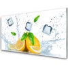 Obraz na akrylátovom skle Citrón kostka ľadu kuchyňa 100x50 cm