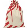 Veľká bavlnená vianočná taška, červená