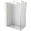 MEXEN/S - Kyoto-X Sprchová zástena WALK-IN 110 x 80, transparent 10 mm, zlato kefovaná 800-110-202-55-00-080-X