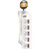 Solight predlžovací prívod, 5 zásuviek, biely, 6x vypínač, 3m PP144