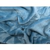 XPOSE® Mikroplyšová plachta Exclusive - nová modrá 180x200 cm, Mikroplyš