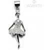 ADANITO SSP018729 - Strieborný prívesok baletka