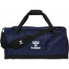 Športová taška Hummel CORE 2.0 SPORTS BAG M Tmavo modrá,Čierna,Biela