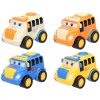 Autobus na zotrvačník 10cm - tmavožltá