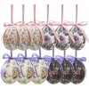 Clayre & Eef dekorácia závesné vajíčko s kvetmi Spring Egg Ø 5*7cm 9ks
