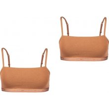 Calvin Klein UNLINED BRALETTE 2PK béžová podprsenka