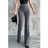 80272 Dewbery High Waist Slim Fit Wide Leg Pants-ANTHRACITE šedá S dewberry 2465430633002