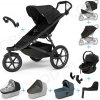 Set 10v1 Thule Urban Glide 3 Black s magnetickou sponou + madlo + vanička Dark Slate + pláštenky a moskytiéry Thule + Autosedačka Thule Maple Black s ISOFIX základňou Thule Alfi a adaptéry