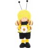 Jarná dekorácia včielka – textilná figúrka v žlto-čiernom prevedení, 30 cm, 2 varianty Motív: ON ako veselá textilná dekorácia na jar a sezónnu výzdobu
