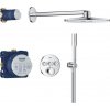 Grohe Precision SmartControl - Sprchový set s termostatom pod omietku, priemer 31 cm, 2 prúdy, chróm - 34874000