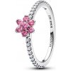 Pandora Strieborný prsteň Ružový kvet Timeless 194499C02 56 mm