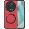Kožený kryt Solid na Honor Magic5 Pro - Červená