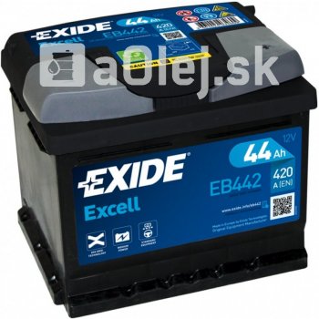 Exide Excell 12V 44Ah 420A EB442