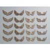 Drevené anjelské krídla 7 cm x 3cm až 3,5 cm - 20 kusová sada