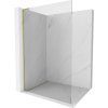 Mexen Kioto L, sprchová zástena Walk-In 65 x 200 cm, 8mm číre sklo, zlatý matný profil, 800-065-103-55-00