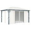 Záhradný altánok so závesmi 4 x 3 m Dekorhome