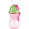Tescoma Detská fľaša so slamkou BAMBINI 300 ml, zelená, ružová - osobný odber v predajni zdarma