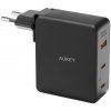 Sieťová nabíjačka Aukey PA-B7O, 1xUSB-A, 2xUSB-C, 140W GaN (čierna) PA-B7O Black