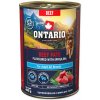 Konzerva Ontario Adult hovädzie paté s príchuťou spirulíny 400 g