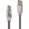Lindy 36663 USB, USB 3.2 Gen1 (USB 3.0 / USB 3.1 Gen1) USB-A zástrčka, USB-B zástrčka, 3m, sivý
