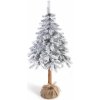 DecoKing Vianočný stromček na kmeni CECILIA biely, veľkosť 150