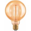 Eglo LED žiarovka E27 G95, 4 W, 300 lm, 1700 K, jantárová
