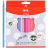 Pastelky šesťhranné M&G SMC Pastel - sada 24 ks